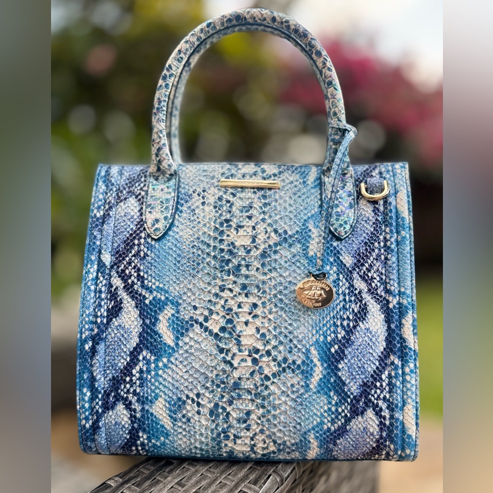 NWT Brahmin Small Caroline Satchel Leather Purse